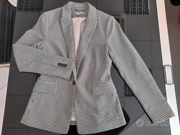 Blazer H&M con motivo pied de poule, taglia 36