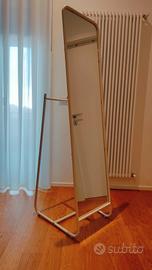 specchio ikea da terra bianco