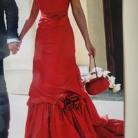 Abito da sposa rosso tg 42