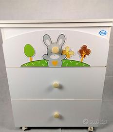 Fasciatoio Mobile con vasca PALI