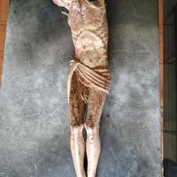 Scultura Cristo Ligneo del 1400