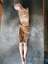 Scultura Cristo Ligneo del 1400