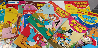 Paperino d'oro set fumetti Vintage 1979-80 Disney