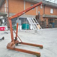 gru idraulica a carrello da officina usata