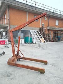 gru idraulica a carrello da officina usata