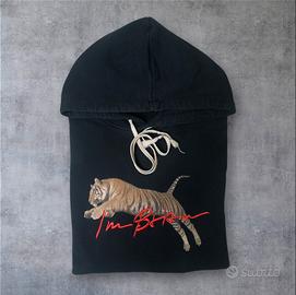 Felpa I'M Brian Uomo Nera Taglia M Made in Italy