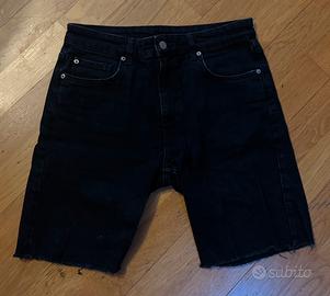 Pantaloncini corti neri Zara in tessuto jeans