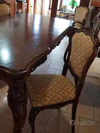 Tavolo vintage + 6 sedie