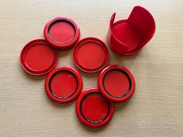 Scaroni Design Space Age Sottobicchieri e Supporto