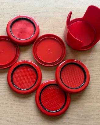 Scaroni Design Space Age Sottobicchieri e Supporto