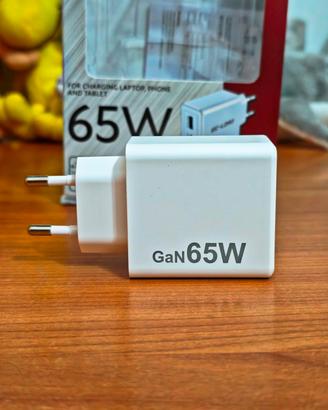 Caricabatterie Rapido Re-Load GaN 65W + Cavo USB-C