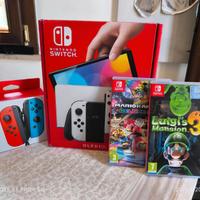 Nintendo switch più accessori e giochi
