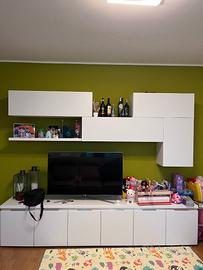 Parete Attrezzata Moderna Bianca - Marca Lube