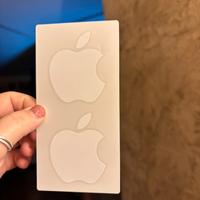 2sticker adesivi NUOVI da collezione Apple bianchi