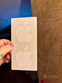 2sticker adesivi NUOVI da collezione Apple bianchi
