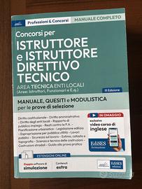 Istruttore tecnico  e direttivo 2024 Edises
