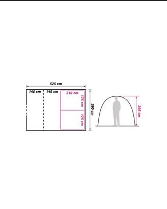 Tenda da campeggio 6 posti