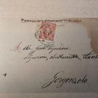Cartolina 1901 GENOVA Lanterna per GORGONZOLA - Ta