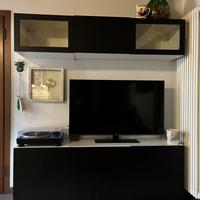 Mobile tv ante vetro Ikea Besta 2 + 1