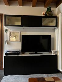 Mobile tv ante vetro Ikea Besta 2 + 1