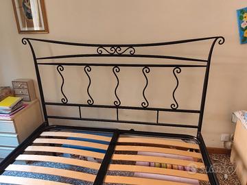 letto matrimoniale ferro battuto
