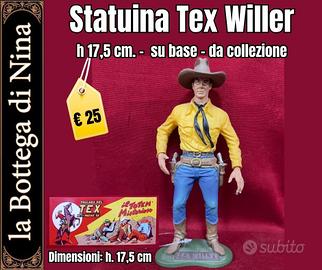 Statuina Tex Willer h 17,5 cm, da collezione