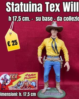 Statuina Tex Willer h 17,5 cm, da collezione
