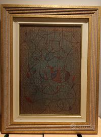 Vincenzo BALSAMO - "Omaggio a Mirò" - Olio su Tela