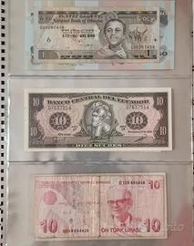 album banconote mondo miste - 24 pezzi - vari FDS 