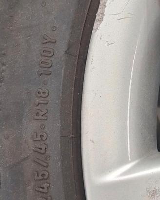 pneumatici  estivi +erchio audi  245/45 r18 100y