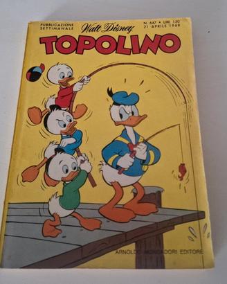 TOPOLINO  647  aprile  1968 con figurine