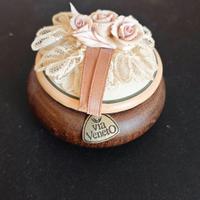 Portagioielli Capodimonte Via Veneto legno e porce