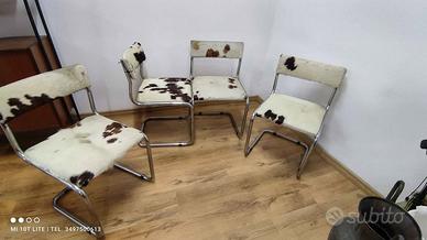 Lotto 4 sedie vintage modernariato Cavallino