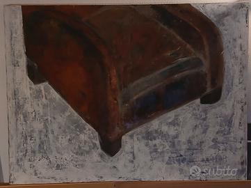 Quadro astratto poltrona rossa