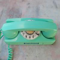 telefono a disco Starlite GTE verde acqua vintage