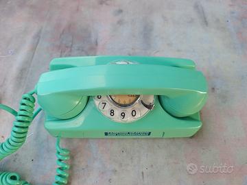 telefono a disco Starlite GTE verde acqua vintage