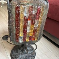 Lampada stile brutalista anni 70 in vetro murano