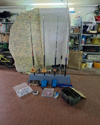 ATTREZZATURA PESCA AL TONNO E TRAINA