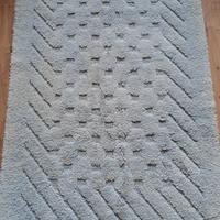 Tappeto morbido azzurro celeste cotone