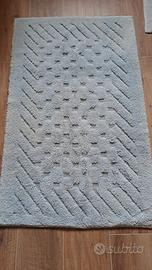 Tappeto morbido azzurro celeste cotone