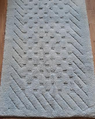 Tappeto morbido azzurro celeste cotone