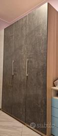 ante pax ikea grigio con maniglie