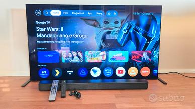 TV Sony Android con soundbar