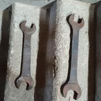 vecchie chiavi a forchetta.