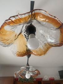 Paralume in vetro soffiato di Murano