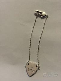 Bracciale Gucci cuore argento 925