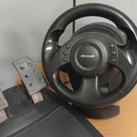 volante e pedaliera pc , microsoft sidewinder