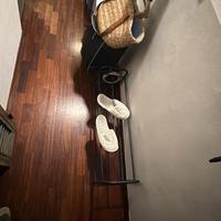 Portascarpe mettalico nero