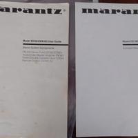 Manuale (Manuali) sintoamplificatore e CD Marantz