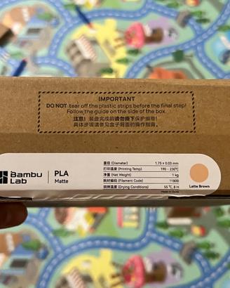 Filamento bambu caffèlatte